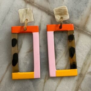 Colorful Geometric Earrings
